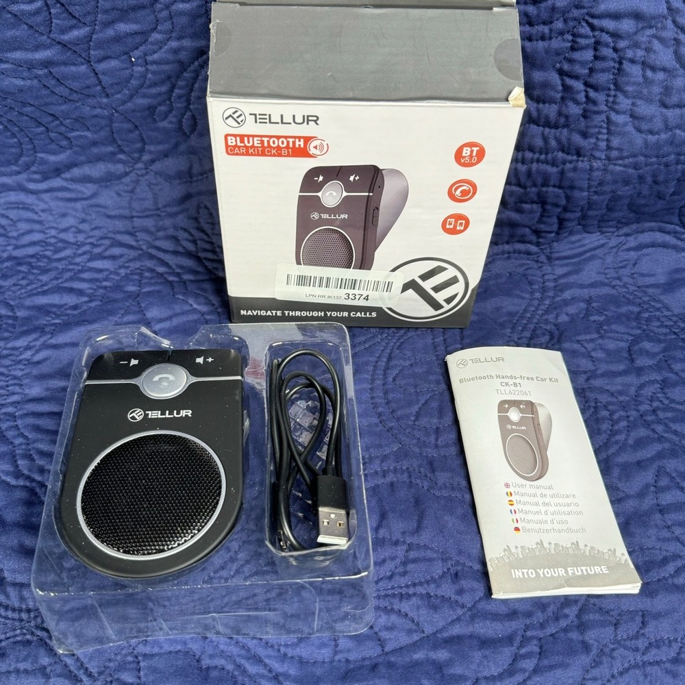 Tellur Bluetooth Car Kit CK-B1 Hands Free Speakerphone Black TLL622061 BT v5.0